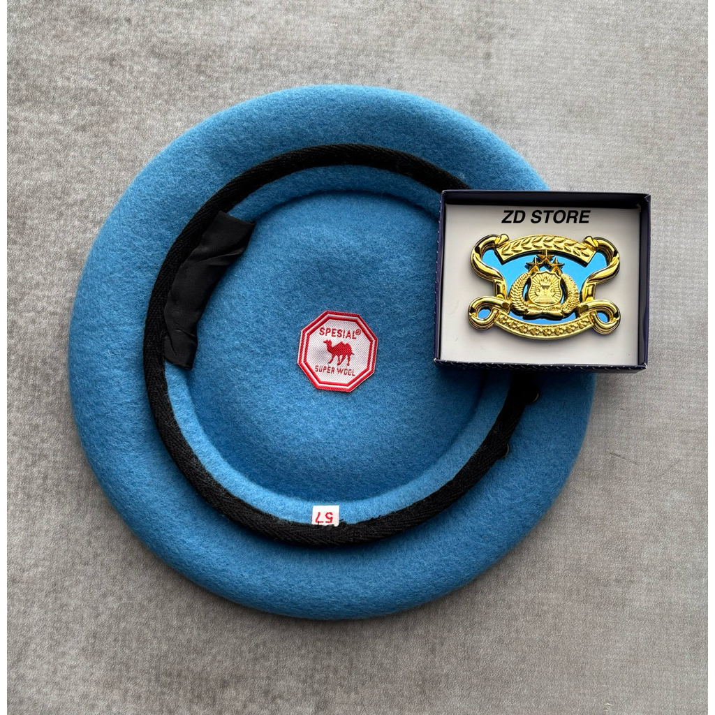Baret PROVOS FULL SET+EMBLEM MIKA/Baret PROVOS SPESIAL SUPER WOOL/Baret POLRI CAMEL
