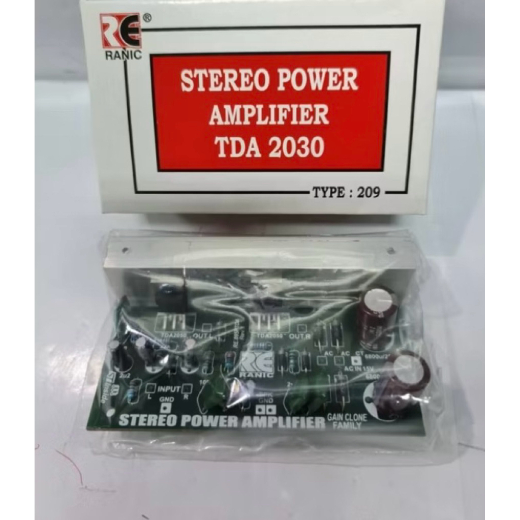 RANIC KIT POWER AMPLIFIER TDA 2030 STEREO TYPE(209)