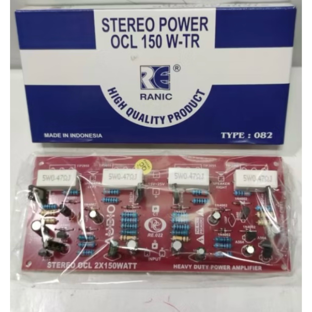 RANIC KIT POWER OCL STEREO 150WATT TYPE(082)TANPA TR Final