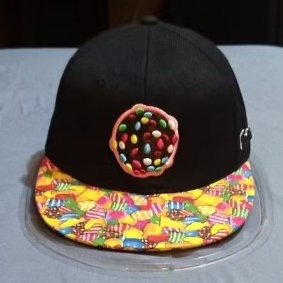 Topi Candy Crush game, Snapback osfm, SZ awal 55cm, official tag.