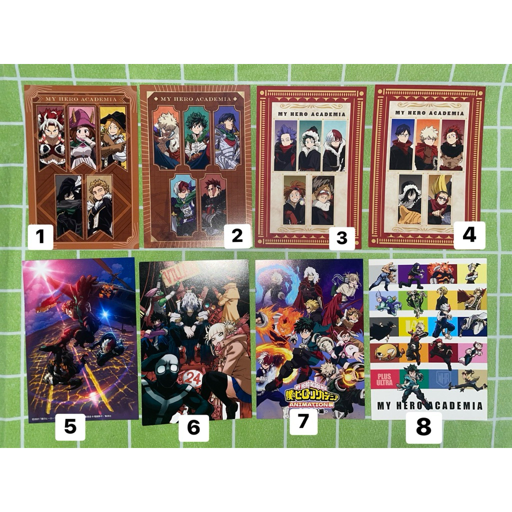 official postcard my boku no hero academia bnha mha