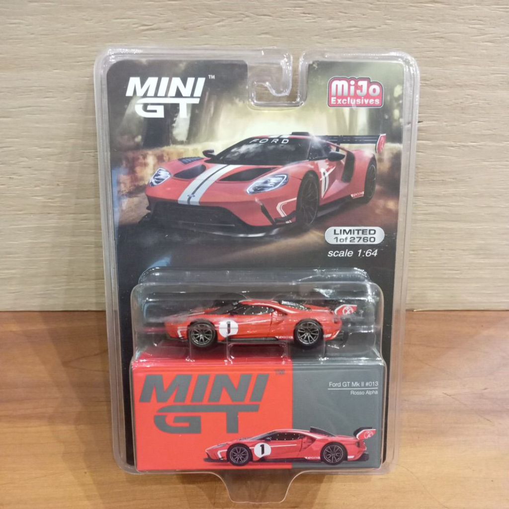 MINIGT 603 FORD GT MK II #013 ROSSO ALPHA BLISTER MINI GT