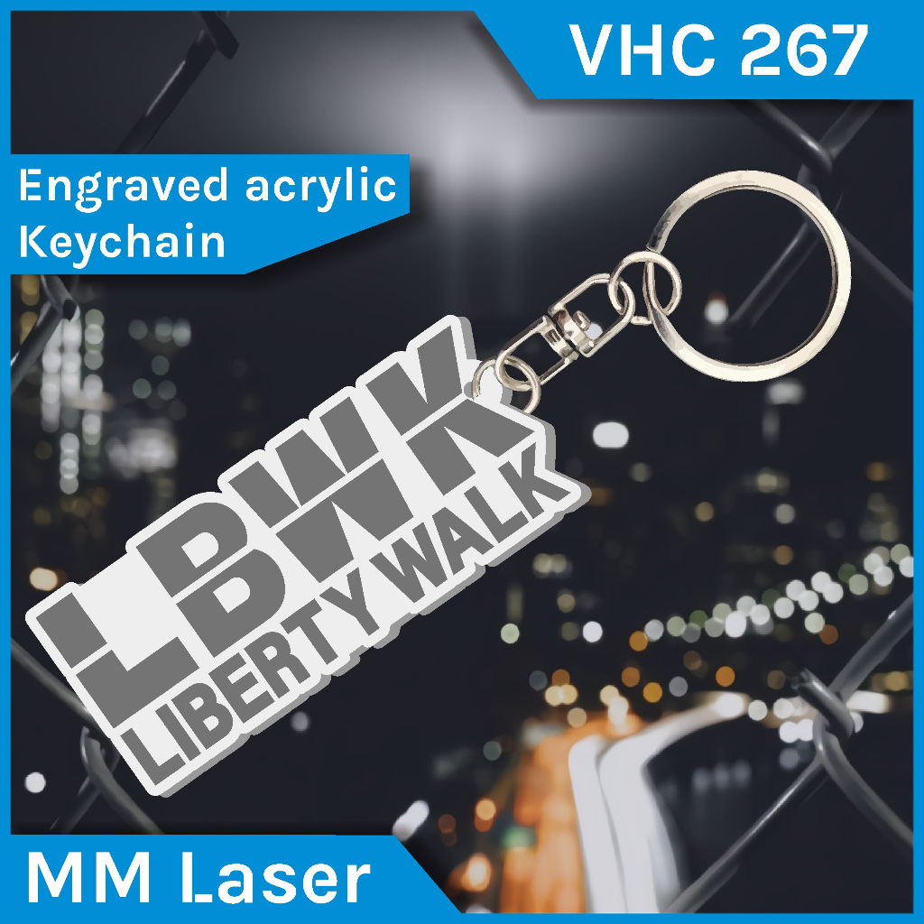 acrylic keychain liberty walk LBWK| keychain liberty walk LBWK acrylic | gantungan kunci liberty wal