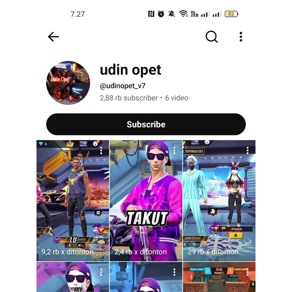 AKUN YOUTUBE 2800 SUBSCRIBER MURAH