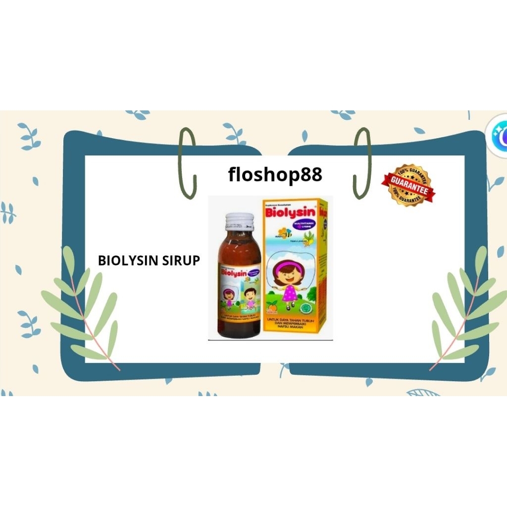 BIOLYSIN / BIOLYSIN MULTIVITAMIN ANAK / BIOLIYSIN VITAMIN ANAK / BIOLYSIN SYRUP
