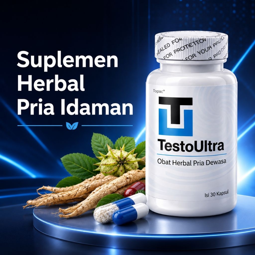 TESTO ULTRA Capsule Suplemen Herbal Bantu Jaga Stamina Pria 100% Original