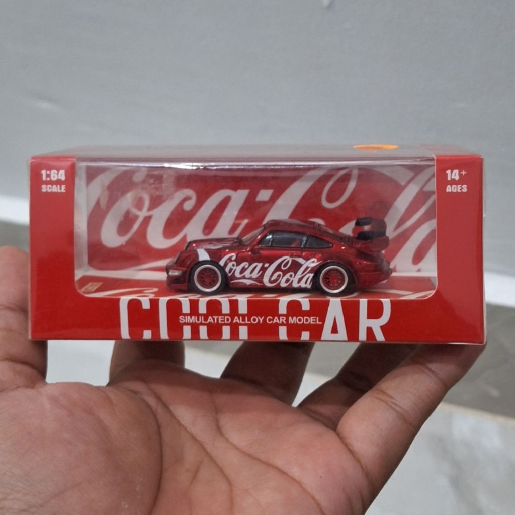 Diecast MiniScale Time Micro x Cool Car Porsche RWB 964 GT Wing Coca Cola Limited Edition