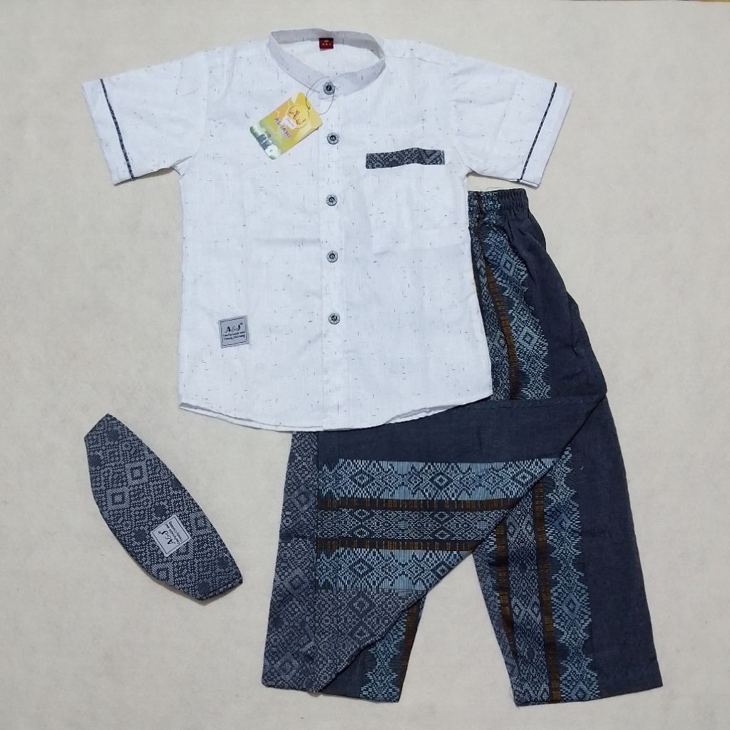 koko sarkoci anak A&J lengan pendek set baju