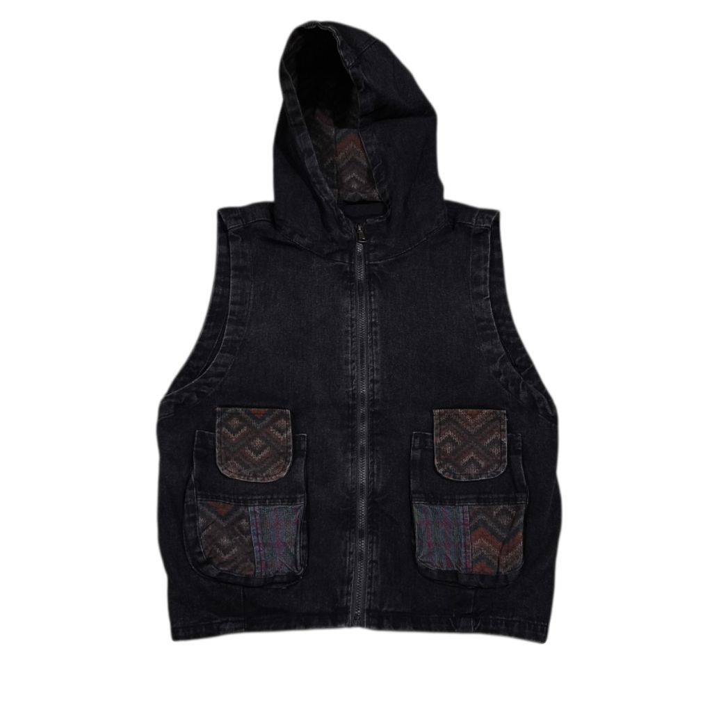 VEST ROMPI DENIM SIZE XL SECOND