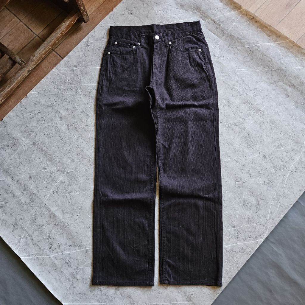 Celana soft jeans slim straight