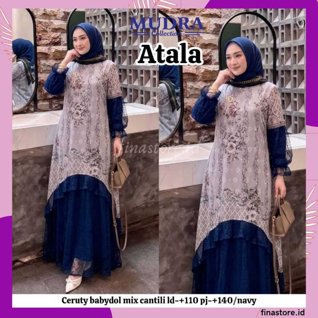Gamis Mudra Collection / Gamis Terbaru / Gamis Wanita / Gamis Premium / Gamis Pesta / One Set / Sete