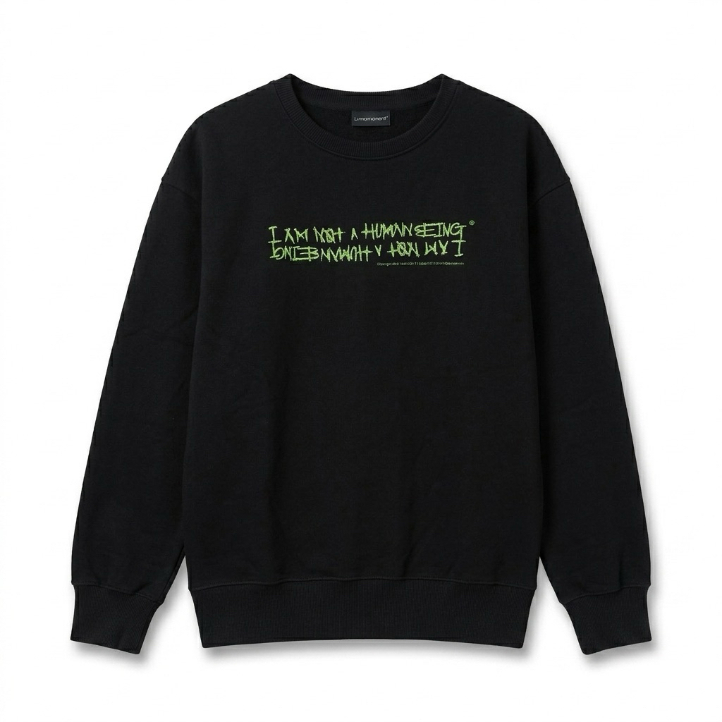 Crewneck iam not a human being second