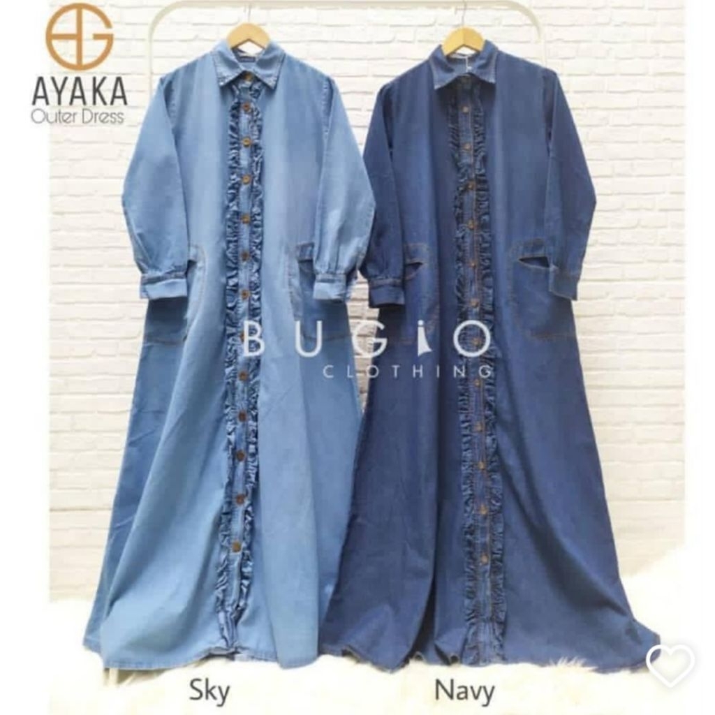 pl gamis denim by bugio