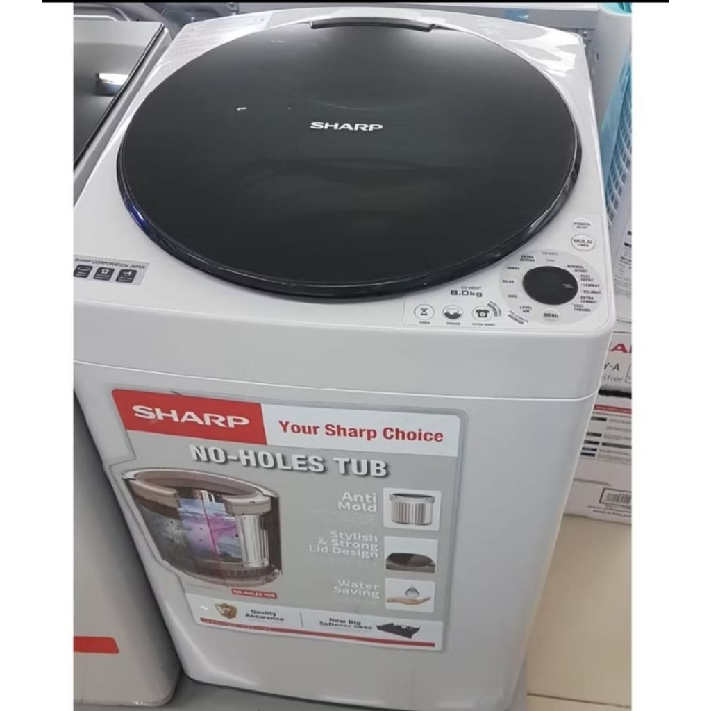 Mesin Cuci 1 Tabung SHARP ESM 909 T Megamouth 9 KG
