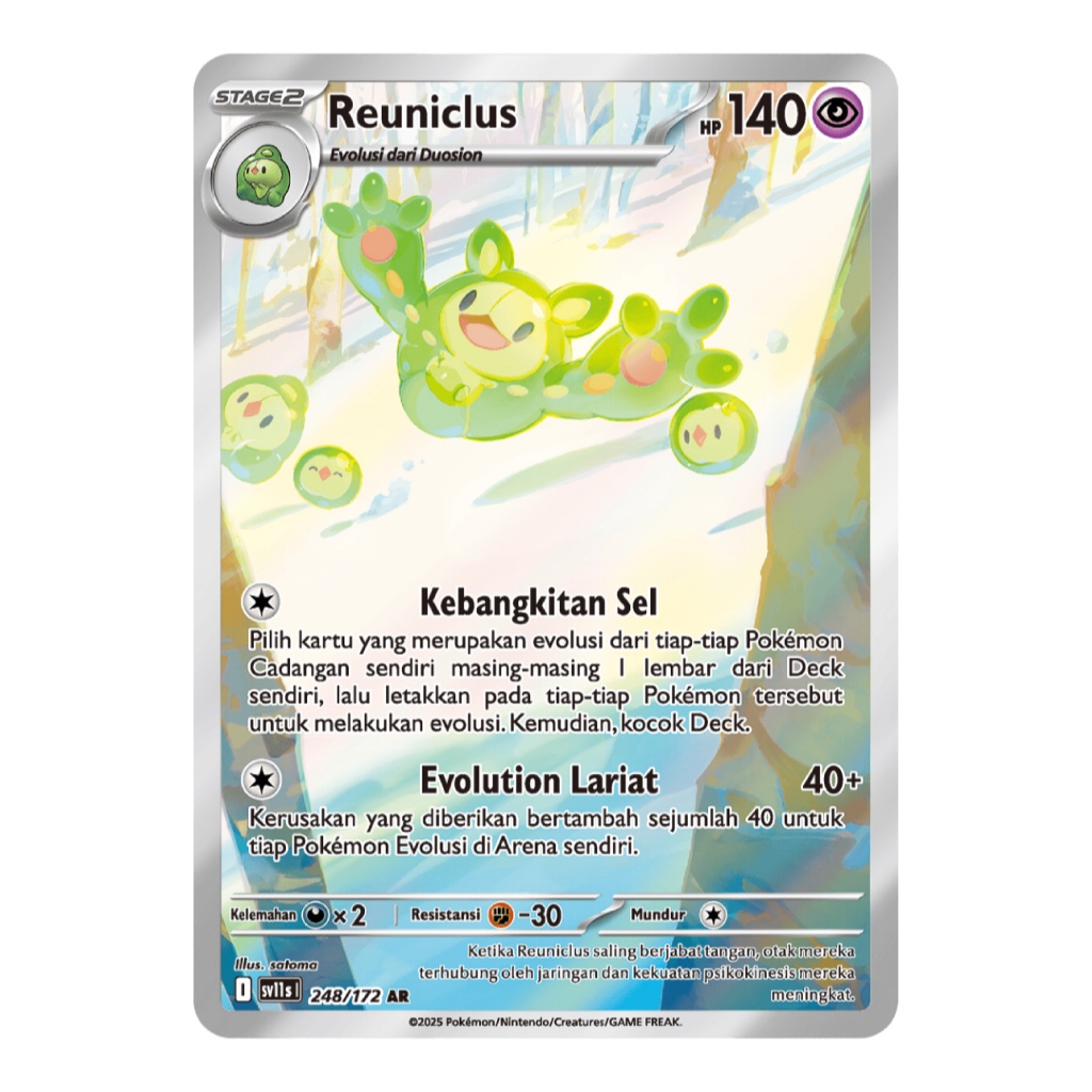 (Ready) Reuniclus AR Indonesia - Pokemon TCG SV11s