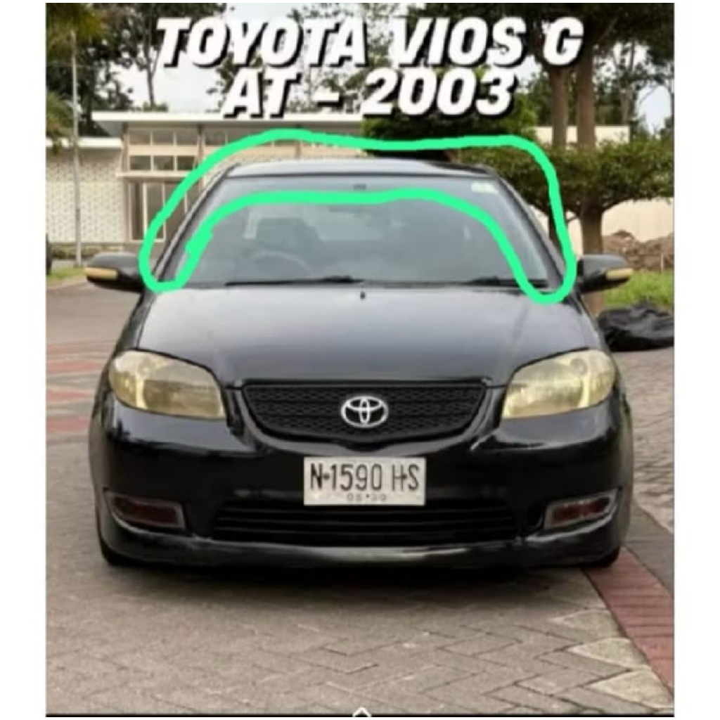 karet kaca depan vios gen 2 original