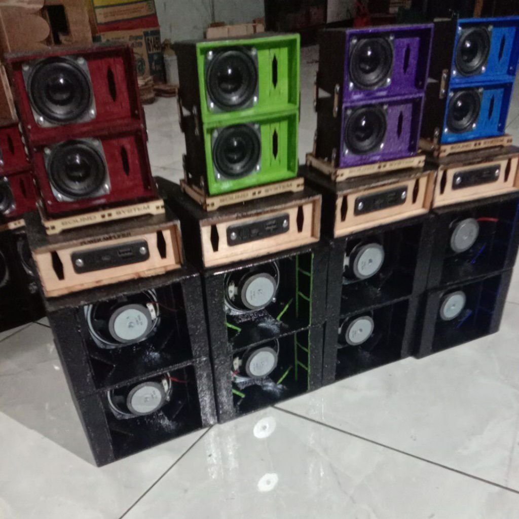 paket sound miniatur 2inch line arry + 3inch parathel