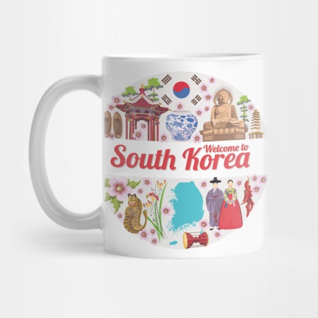 Souvenir Gelas South Korea travel - South Korea Travel Tea Mug