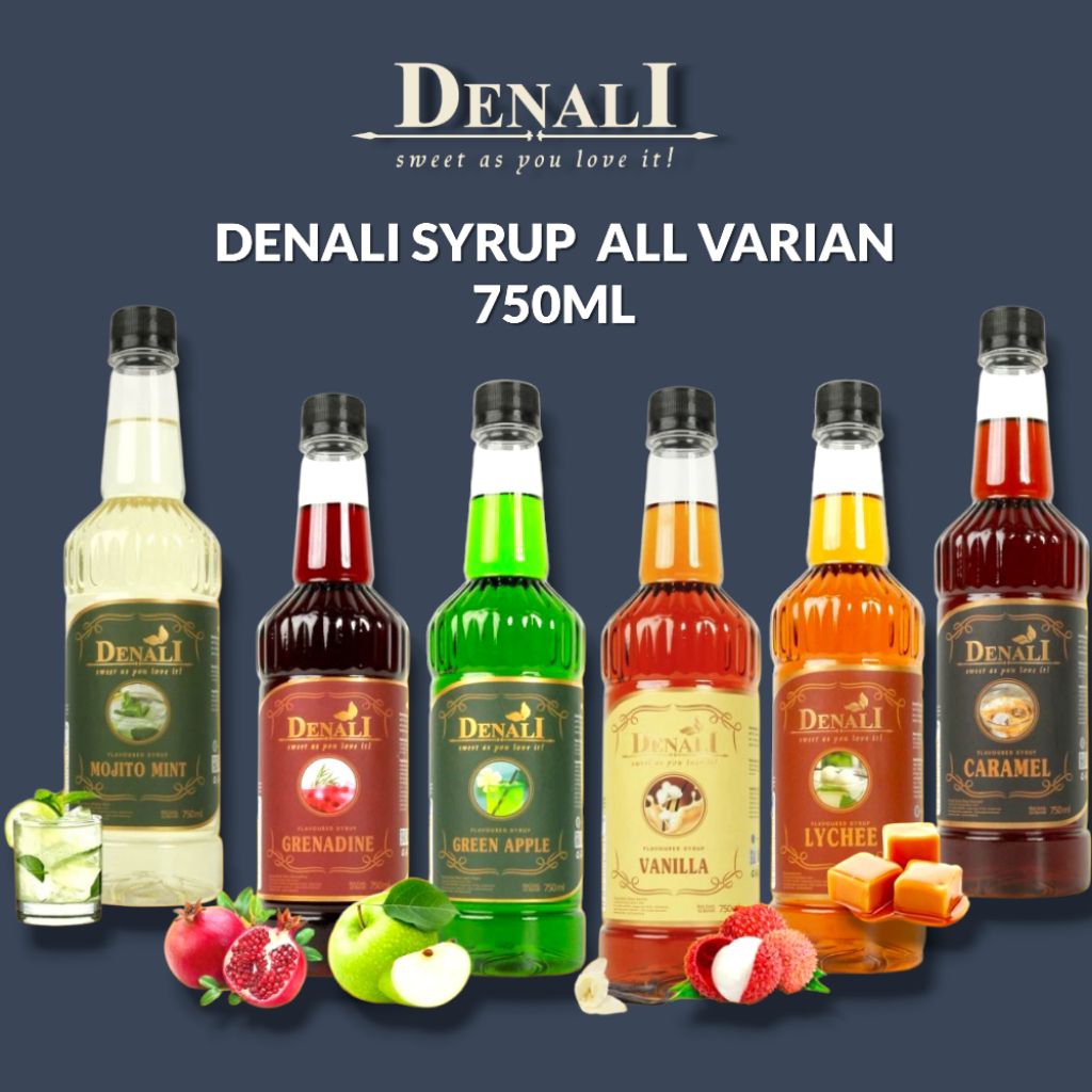 Denali - Syrup Denali All Varian 750ml - Denali syrup - Sirup denali - Sirup minuman denali