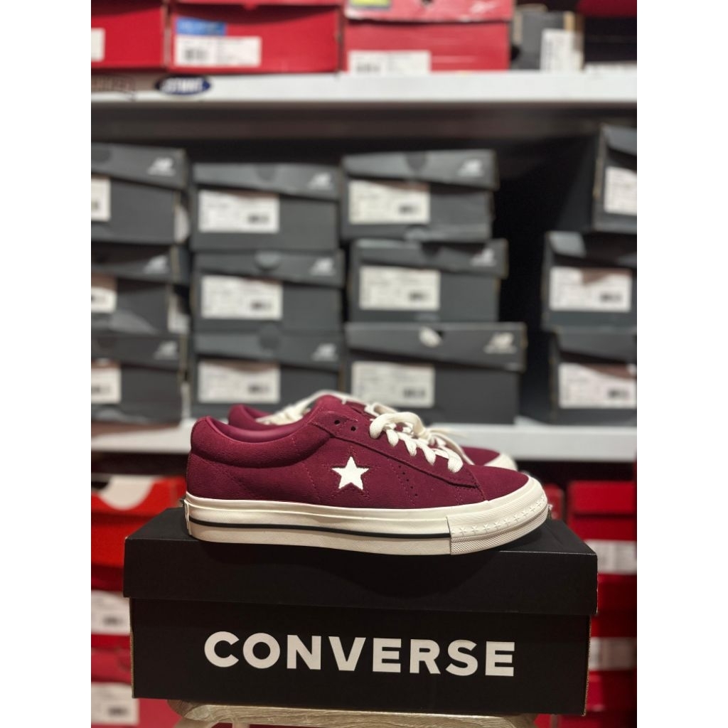 Converse One Star Ox Suede Sporty Berry/White