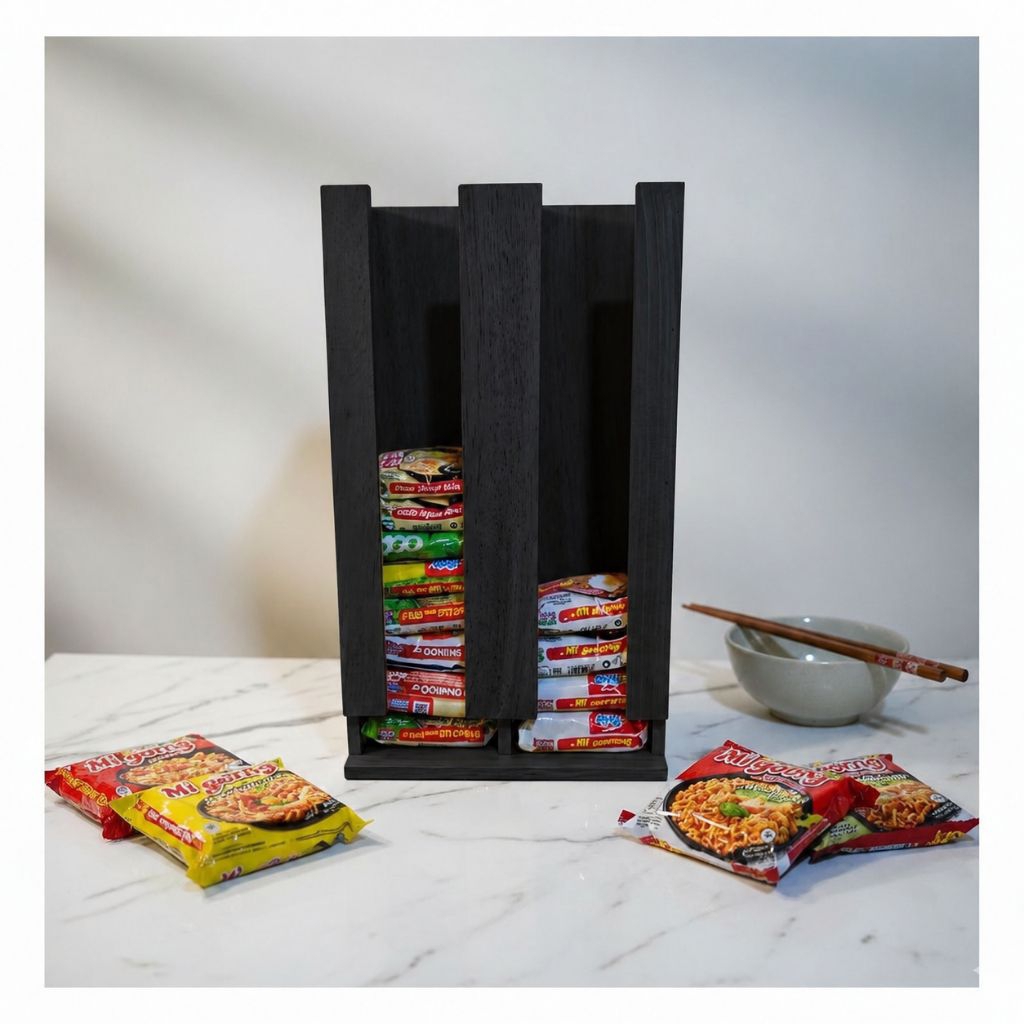 Rak Mie Instan Warmindo minimalis / Rak Indomie Modern / Storage Mie instan