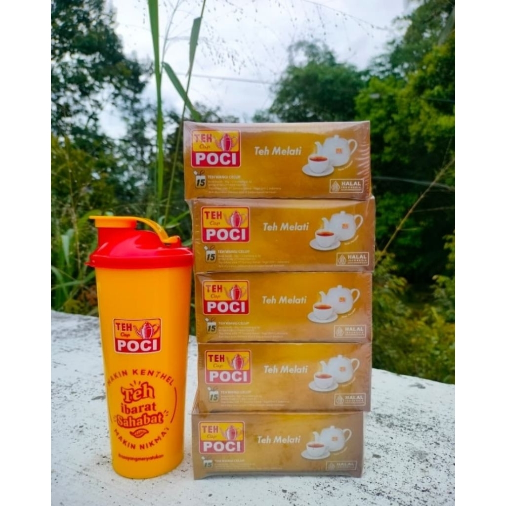 (1PAKET ISI 5PACK FREE TUMBLER) TEH POCI 1PACK ISI 15BAG CELUP
