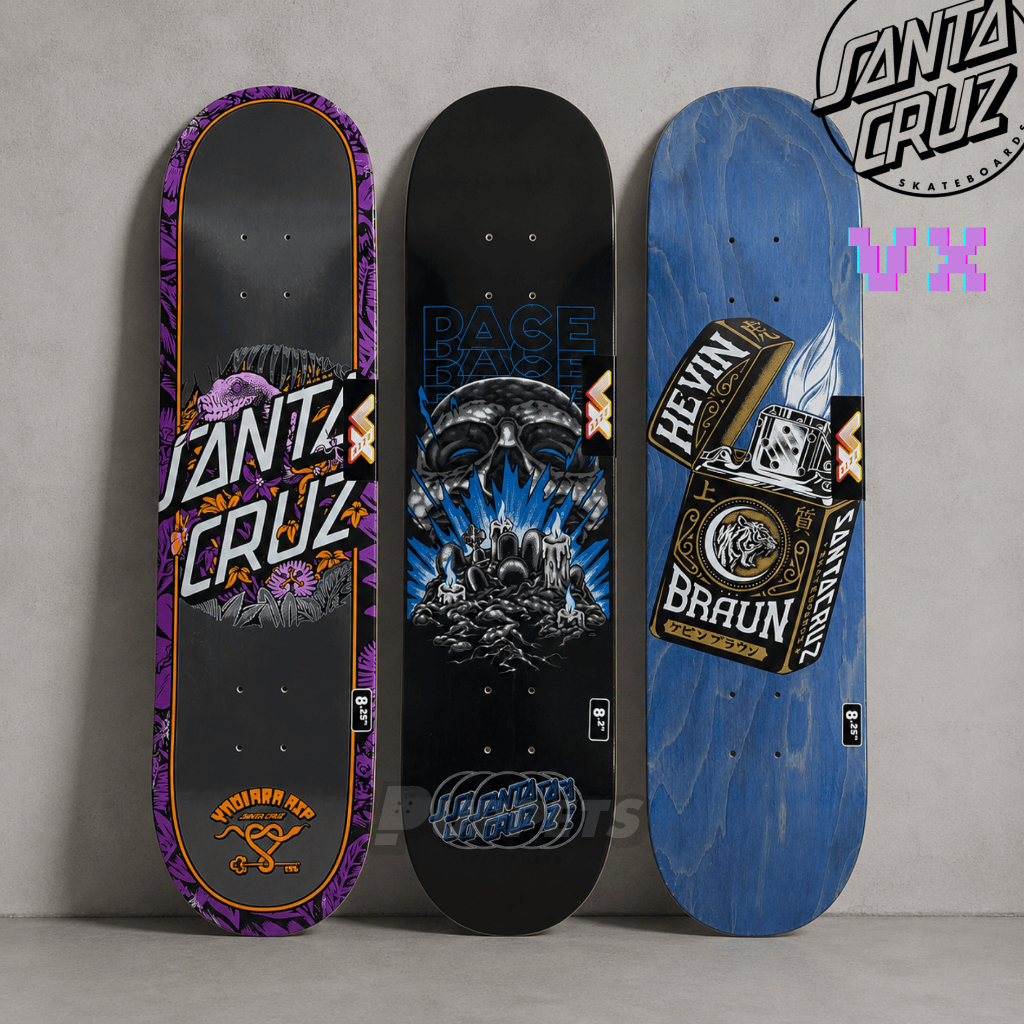 Skateboard deck Santa Cruz vx light strong pro deck original.