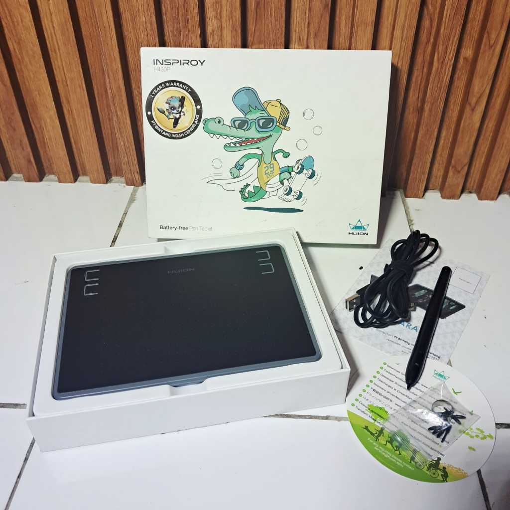 (JUAL MURAH) Original Huion Inspiroy H430P Graphic Drawing Pen Tablet - Second