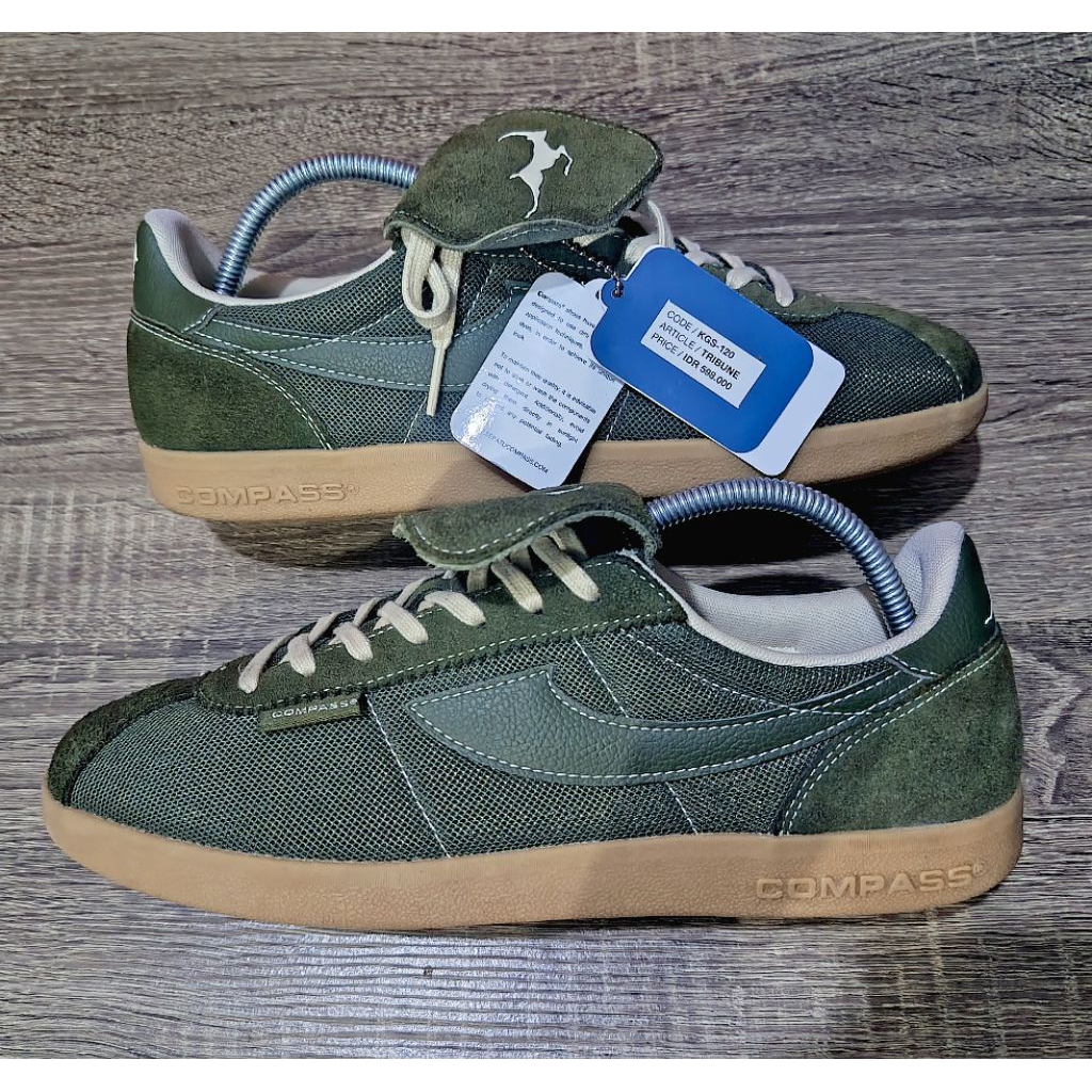 Sepatu Compass Tribune Home Olive Second / Bekas / PreLoved