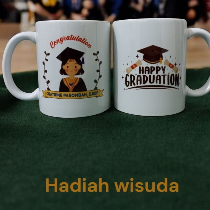Hadiah Wisuda Custom Unik Estetik | Kado Wisuda Nama Foto Ucapan Untuk Sahabat Pacar Teman
