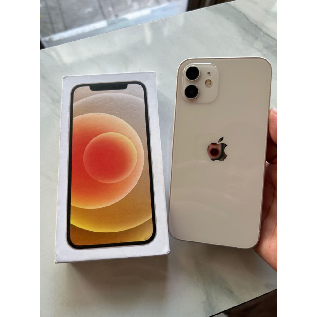 SECOND IPHONE 12 128GB WHITE RESMI MULUS NORMAL