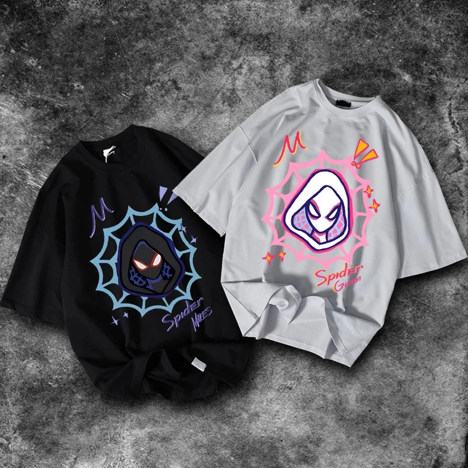 KAOS TSHIRT ANAK Couple Spider Gwen & Miles Z3 ANAK| Couple Spiderman | Tshirt Couple | kaos couple 