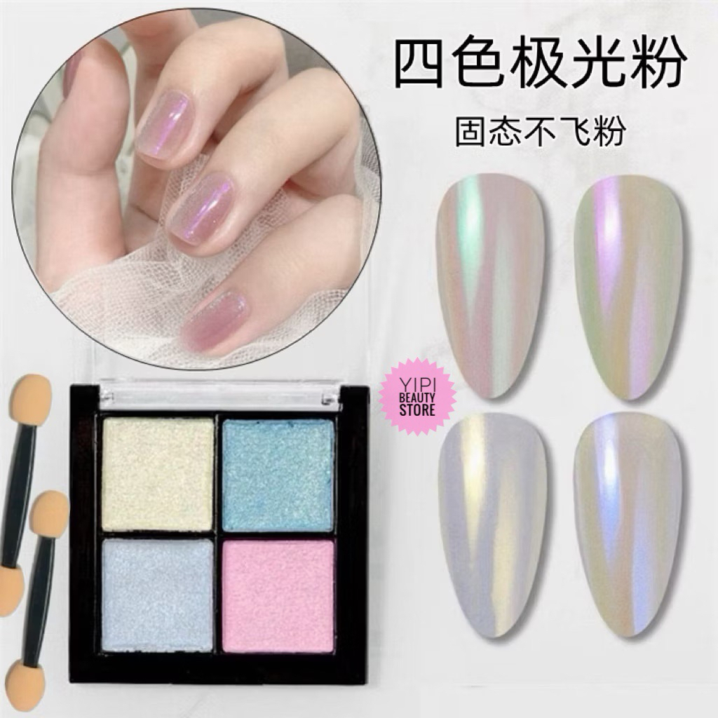 JK178 Nail Art Chrome Powder / Serbuk Kuku Hologram Dan Metalik