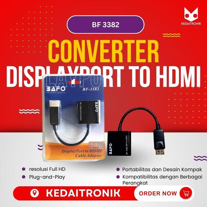Converter Display Port to HDMI BAFO DP HDMI BF-3382 BF 3382 Full HD  BF3382