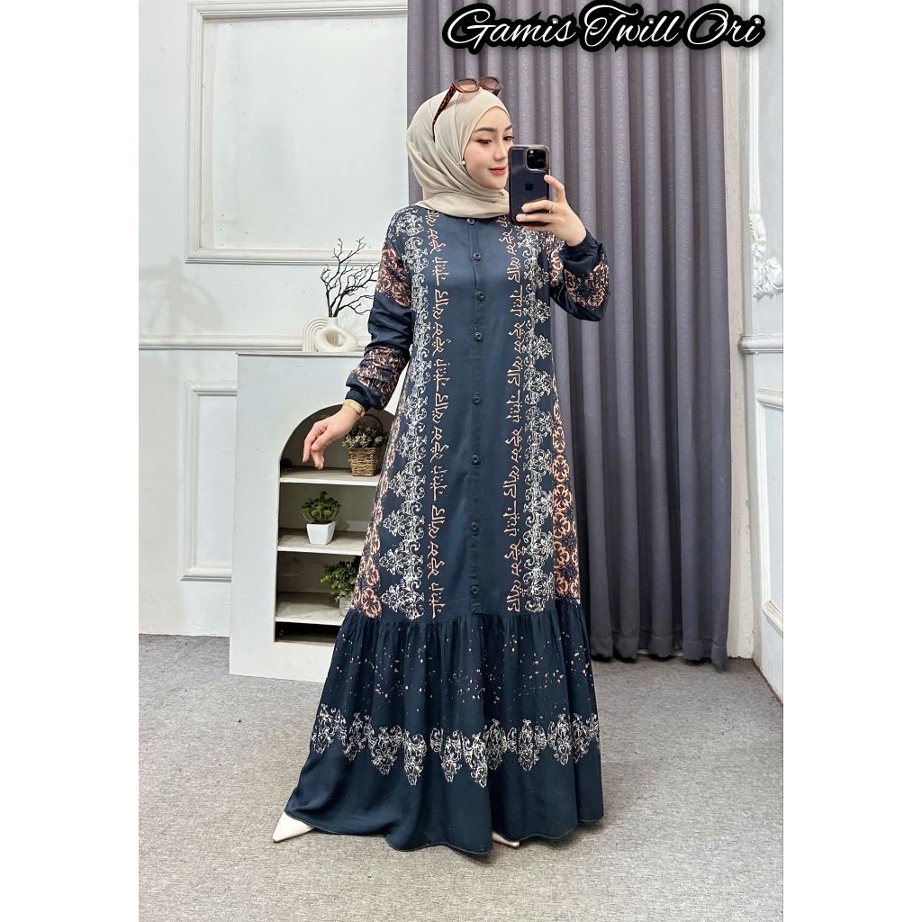 Gamis Twill ORI Gamis batik Cap Gamis Rempel