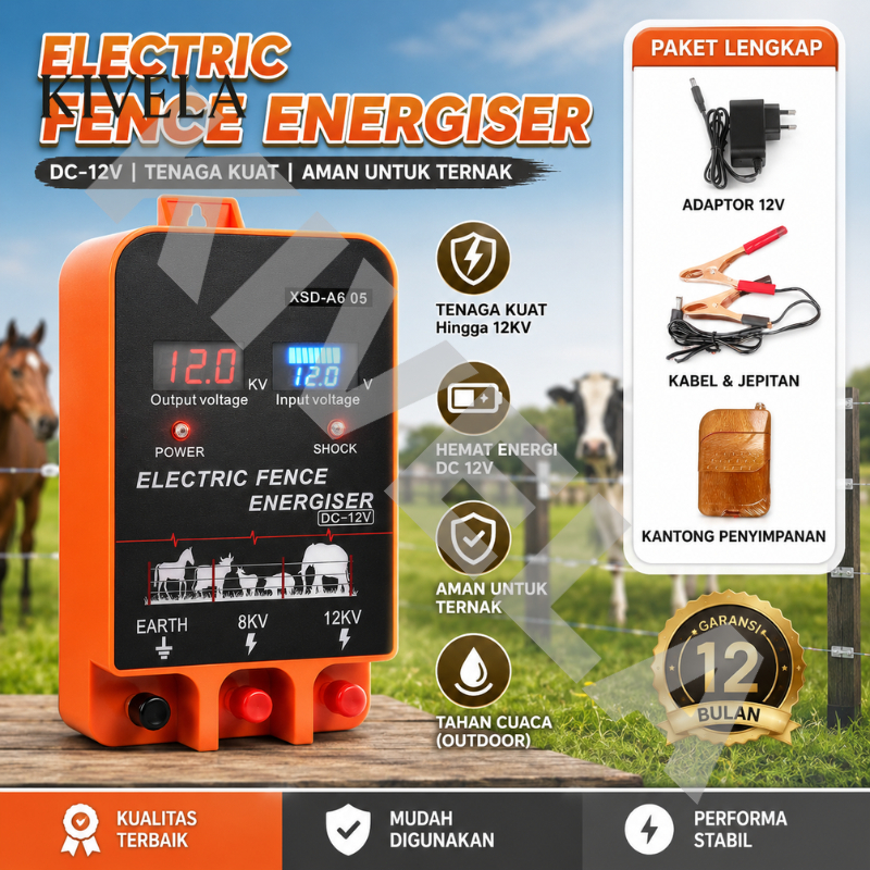 Electric Fence Energizer / Alat Kejut Pagar Listrik 12 KV MDY