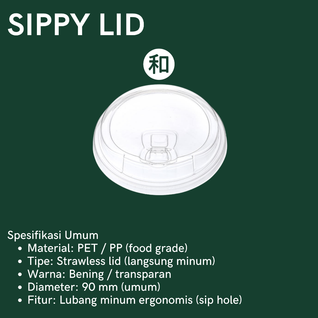 SIPPY LID TUTUP GELAS CUP