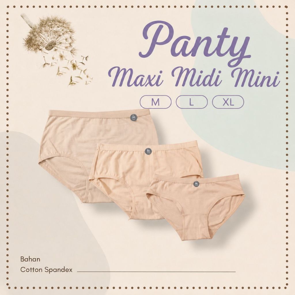 Celana Dalam Wanita Mini Midi Maxi CD Katun Adem Panty Daily Wear Nyaman ORIGINAL St.Yves 100 %