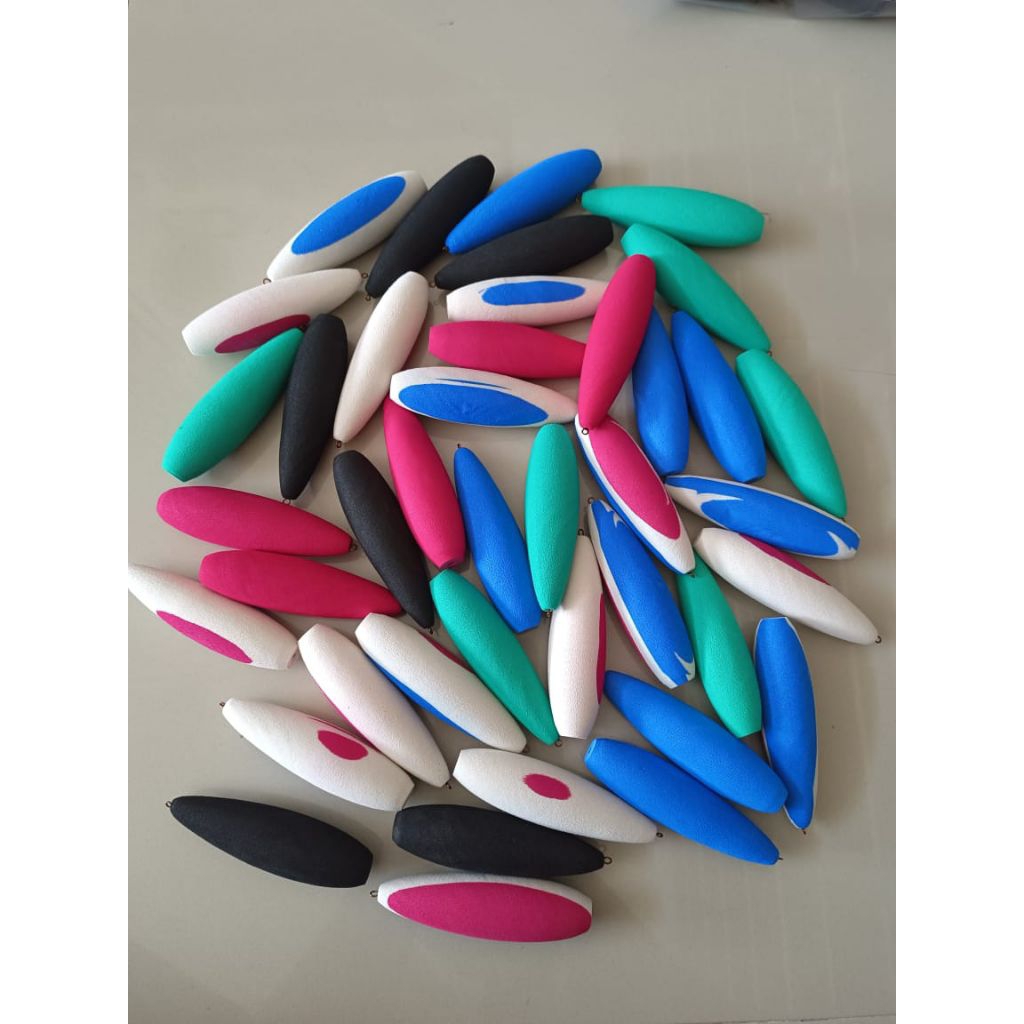 PELAMPUNG BUSA PANCING AMPUL WARNA 9CM (4pcs) WARNA RANDOM