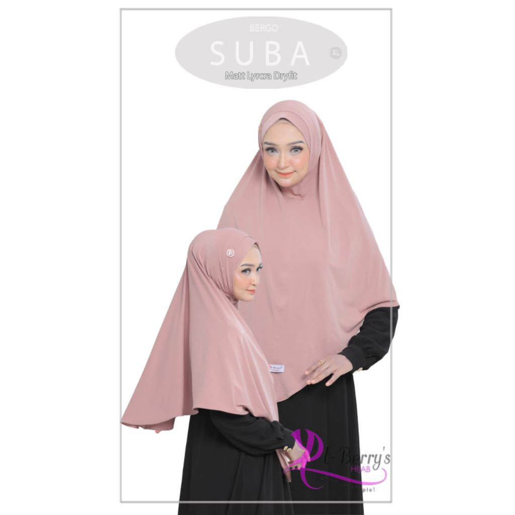 HIJAB EL BERRYS BERGO SUBA XL // HIJAB INSTAN JUMBO // HIJAB BERGO JUMBO // HIJAB GROSIR MURAH