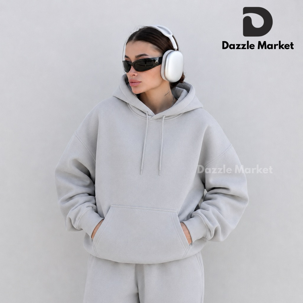 DAZZLE - Hoodie Polos Regular Fit | Sweater Polos Unisex Pria Wanita 280gsm.