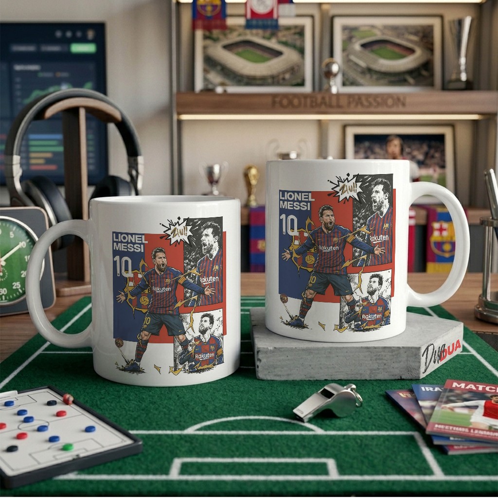 Lionel Messi Barcelona Heritage Mug Iconic 10 Football Suitable For Gifts Mug Coffee