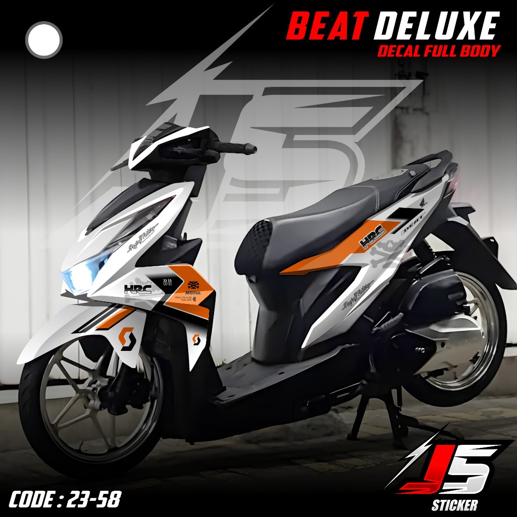 (COD) TERBARU Decal Sticker Beat DELUXE STREET 2020 2021 2022 2023 Full body - Stiker Variasi Beat F