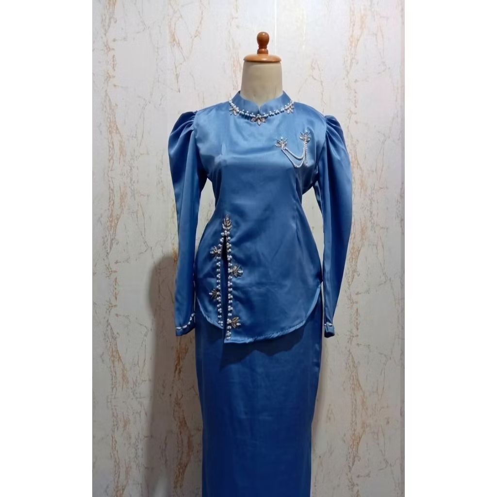Aleaa setelan kurung melayu rok satin/rok polos