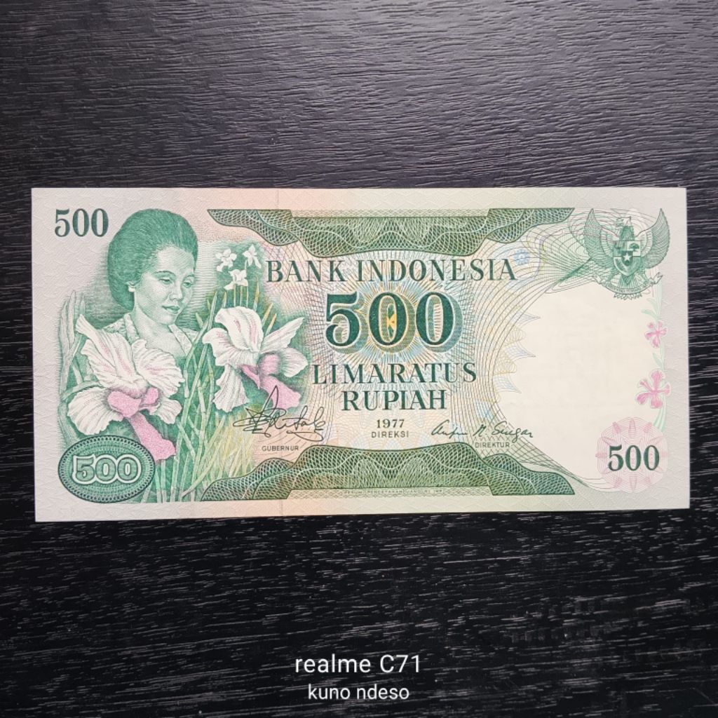 Uang Kuno Indonesia 500 Rupiah Tahun 1977 - Limaratus Rupiah