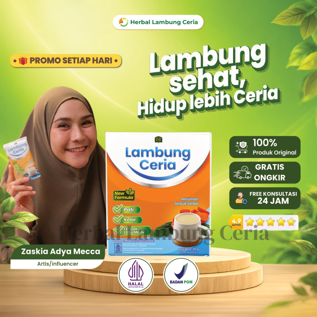 ORIGINAL - LAMBUNG CERIA NEW FORMULA JSR dr Zaidul Akbar ATASI MASALAH GERD/MAAG/ASAM LAMBUNG