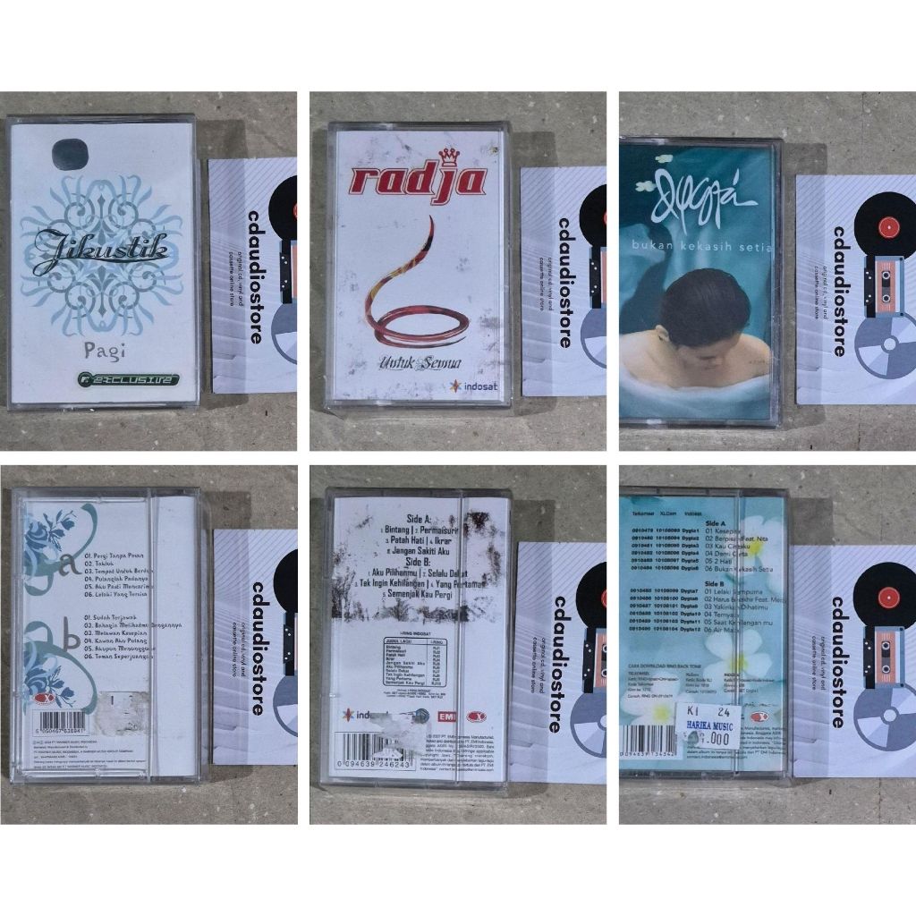 KASET PITA JIKUSTIK - PAGI // KASET PITA RADJA - UNTUK SEMUA // BUKAN KEKASIH SETIA KASET PITA RADJA