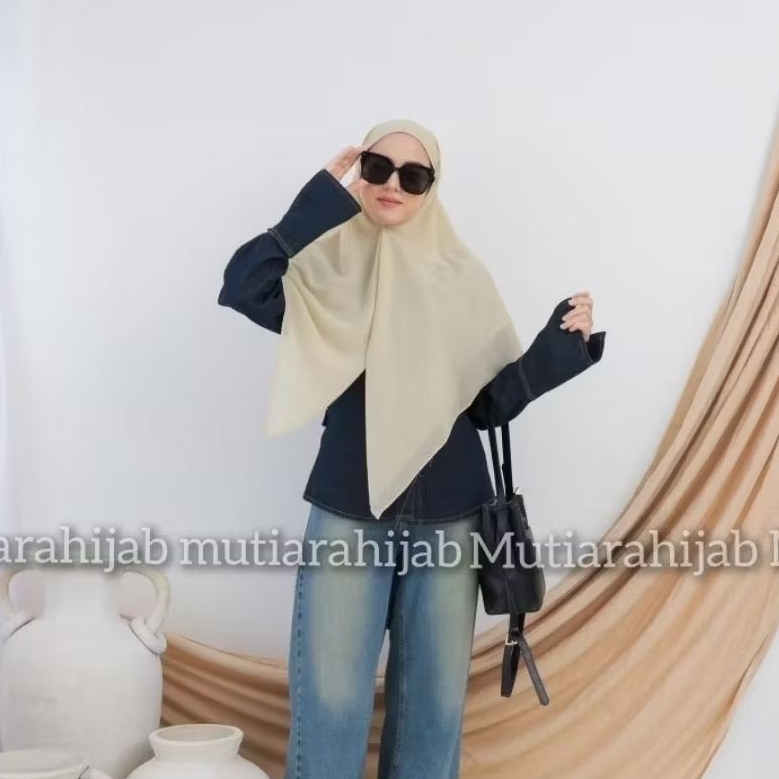 BIG SALE HIJAB KHIBAN FRENCH KHIMAR SQUARE KHIBAN BANDANA CERUTY BABYDOLL