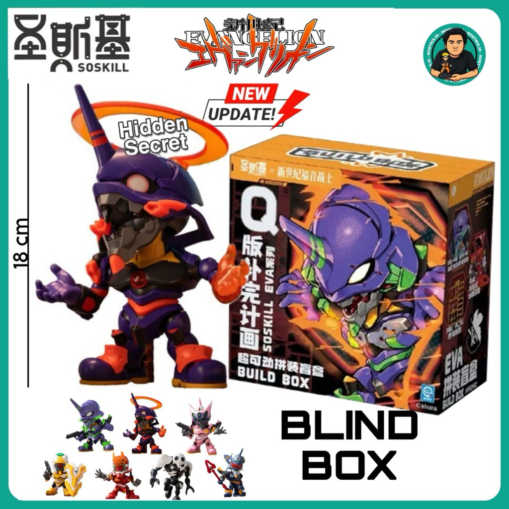 Soskill Evangelion Blind Box Premium / action figure evangelion / blindbox evangelion / angel evange