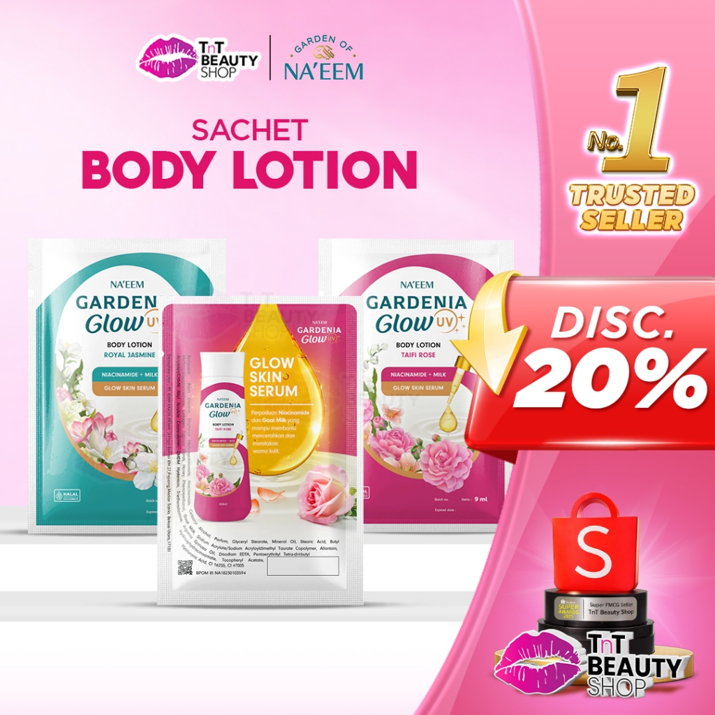 Gardenia Glow Body Lotion Sachet 9ml | TnT Beauty Shop